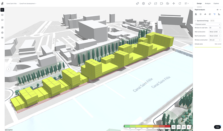 Spacemaker_rapid operational energy analysis_large site