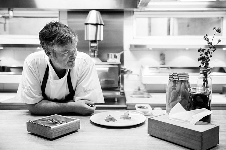 Mathias Dahlgren in Matsalens kitchen