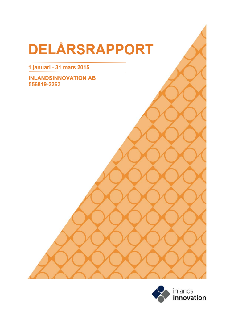 Delårsrapport 1 2015