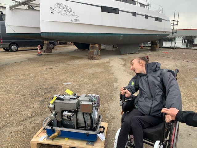 Web image - Fischer Panda UK - Fischer Panda UK has donated a Panda PMS 9000 ND generator to Natasha Lambert for her Atlantic crossing on 'Blown Away'