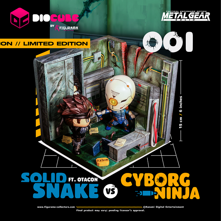 METAL GEAR SOLID  SOLID SNAKE VS CYBORG NINJA FT. OTACON DIOCUBE