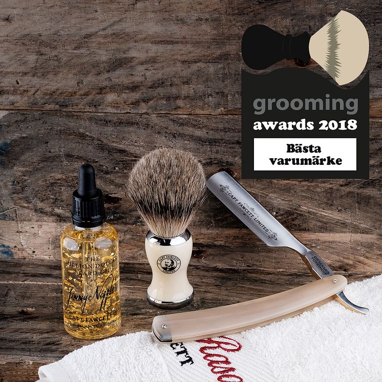 Grooming Awards 2018 - Bästa varumärke - Captain Fawcet