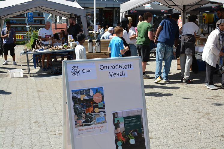 Sommerfest 2022 Vestli torg - områdeløft