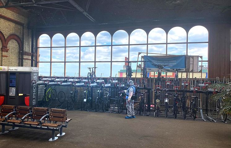 Brighton cycle hub: Applying the 30-day viruscide