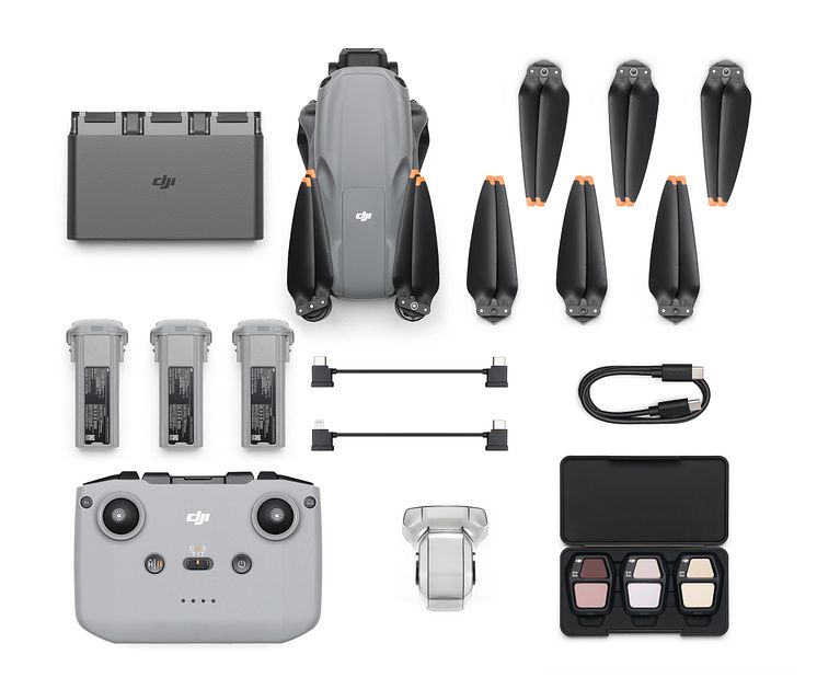 DJI Air 3S Fly More Combo(DJI RC-N3)_from above_battery detached.jpeg