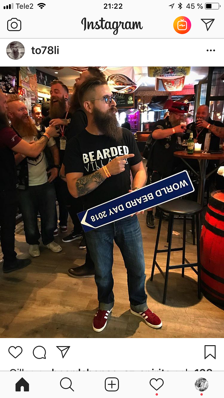 Swedish Barber Expo och World Beard Day i sociala medier