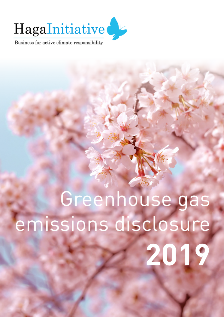 The Haga Initiative Climate Disclosure 2019