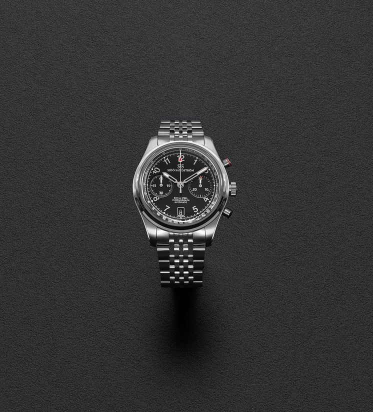 Royal Steel Chronograph 40mm Black - Sjöö Sandström.jpg