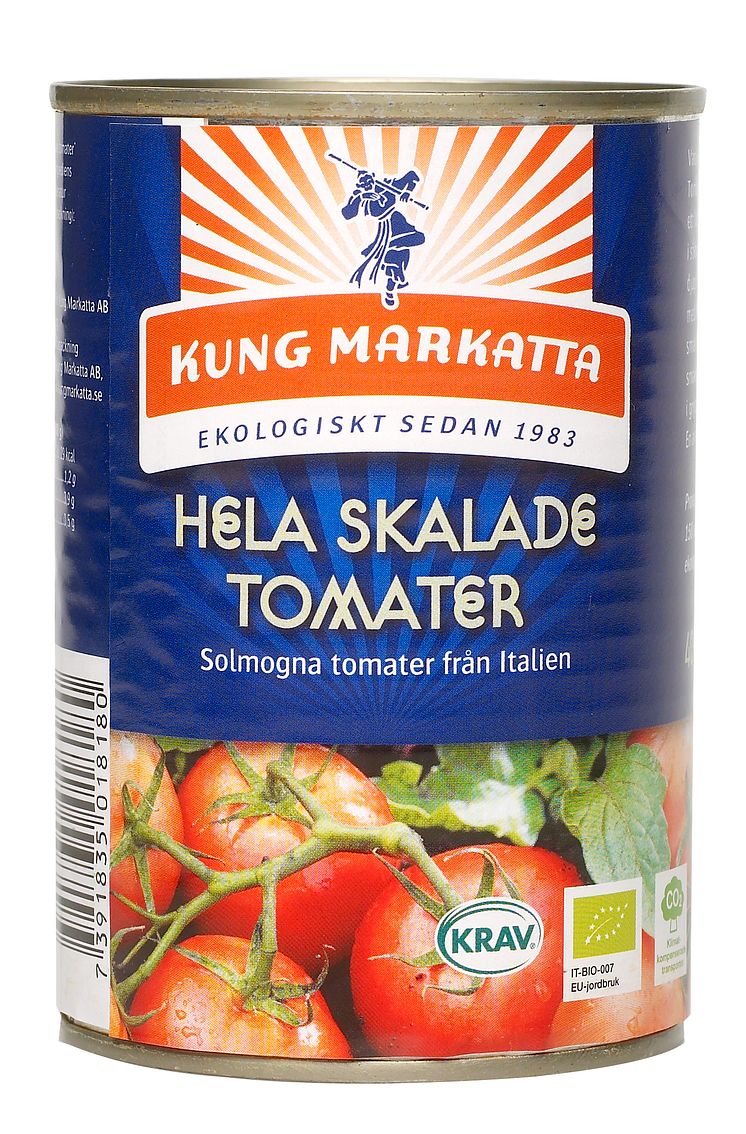 Hela skalade tomater