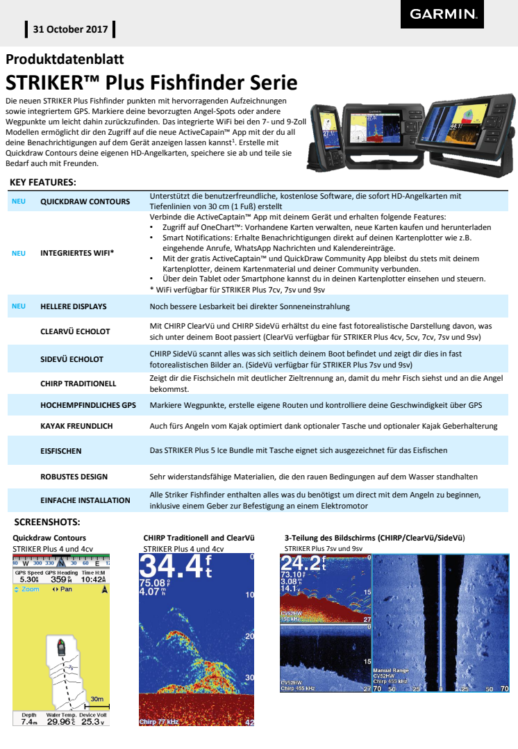 Datenblatt STRIKER Plus