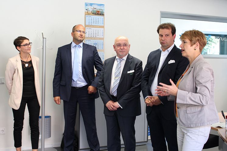 Brandenburgs Wissenschaftsministerin Dr. Martina Münch am 6. Juli 2016 zu Arbeitsbesuch an der Technischen Hochschule Wildau