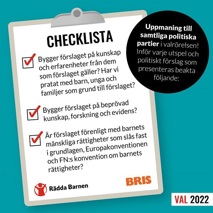 Checklista om politiska utspel