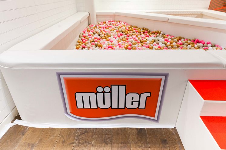 Ball pit at the Müller Corner Shop 