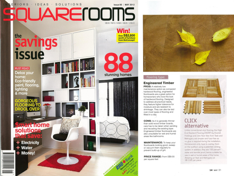 Evorich Flooring Group on Squarerooms Magazine May 2012