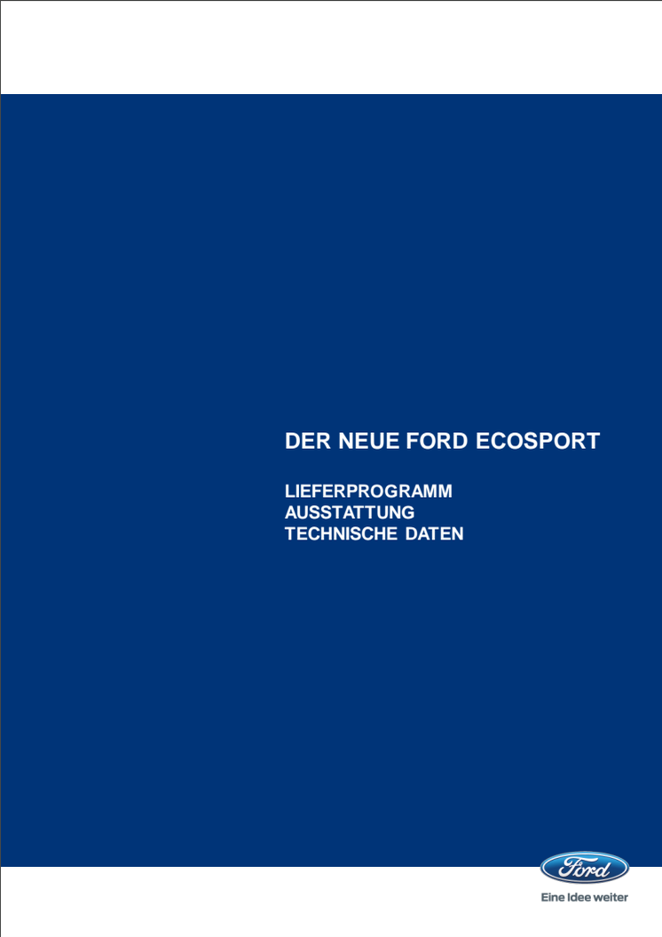 Technische Daten Ford EcoSport