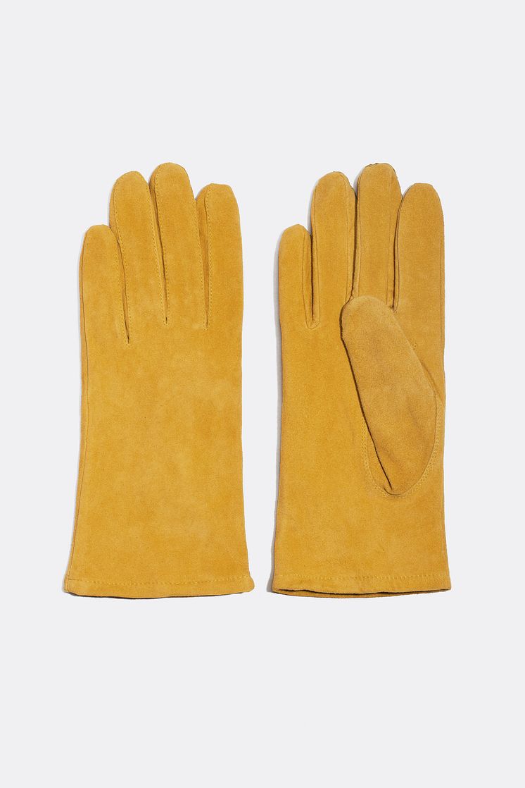 Suede gloves