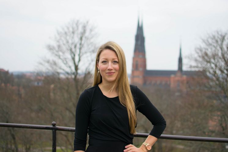 Vanja Eriksson får stipendiet Årets Uppsalastudent 2014