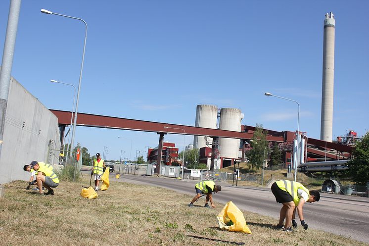 Städa Sverige Söderenergi Igelstaverket flera plockar