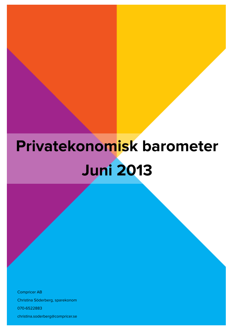 Privatekonomisk barometer juni