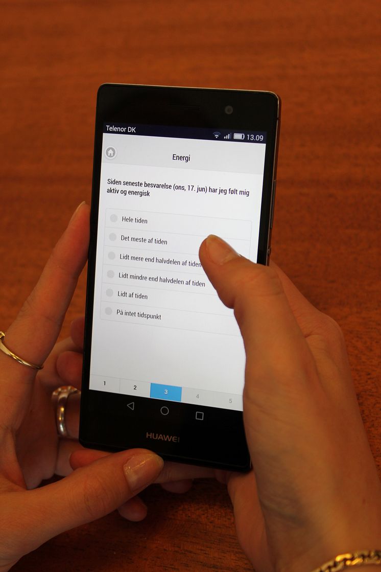 Stress-app'en Howdy stiller nogle simple spørgsmål til brugerne 
