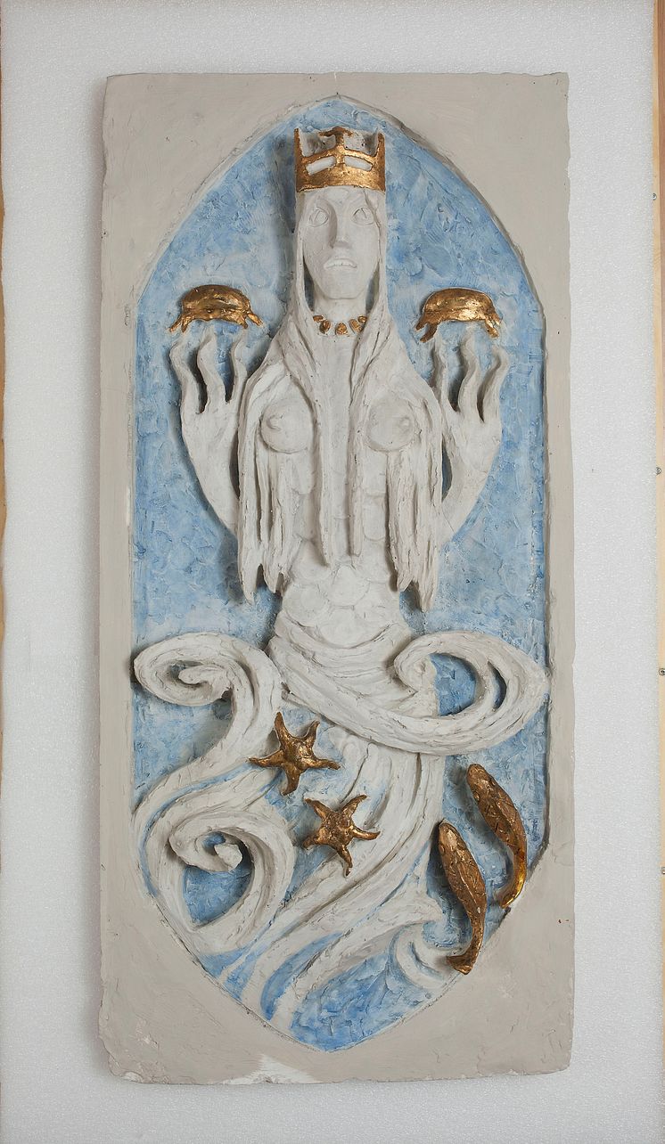 Havgudinnen i Sigrun Munthes skikkelse / The Seagodess in the Shape of Sigrun Munthe, 1912, Gerhard Munthe                          