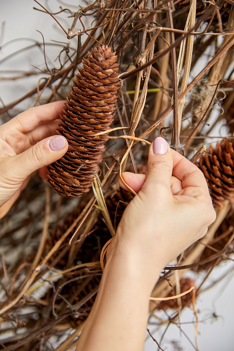 Julstjärna krans DIY_2021