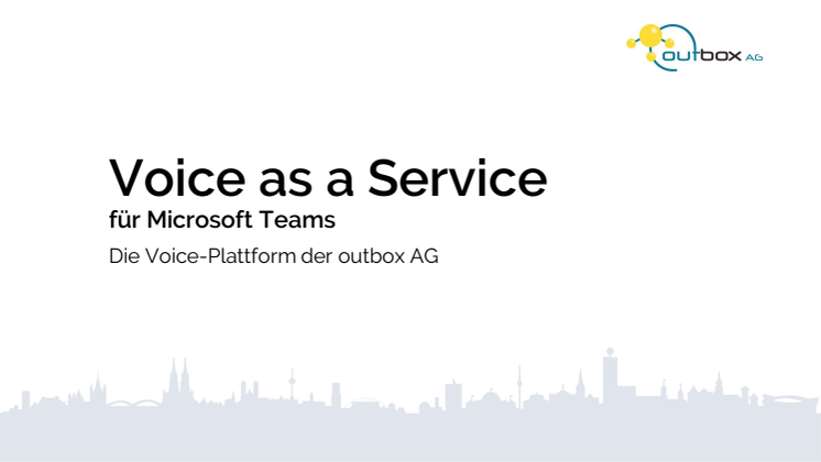 Voice as a Service für Microsoft Teams