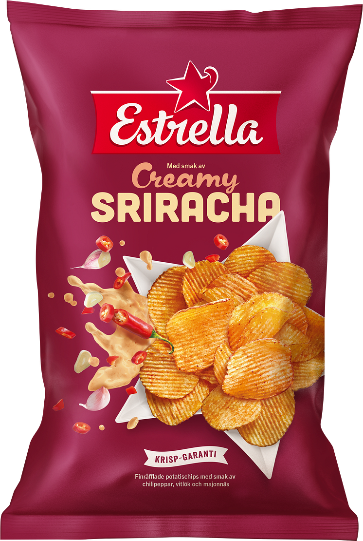 Estrella Creamy Sriracha Chips 275g, 175g
