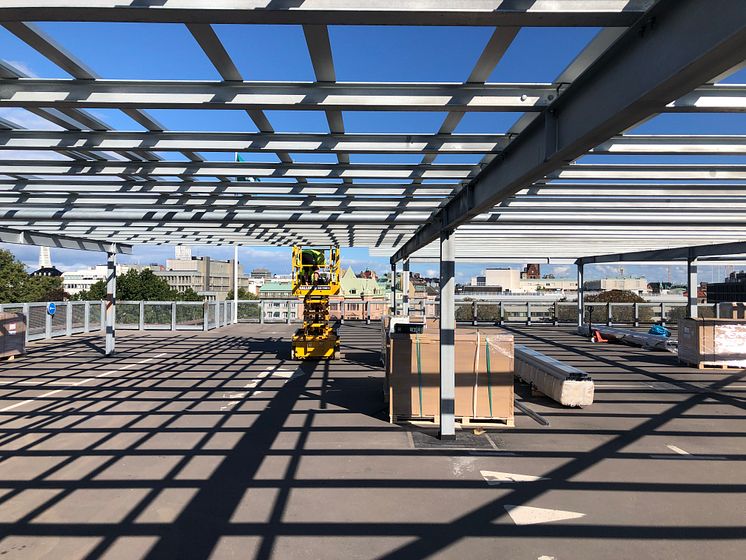 Installation solceller pågår aug 2020