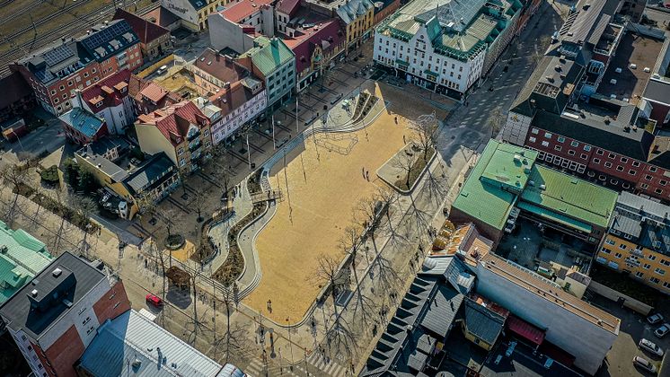 Stora torg i Eslöv nominerat till årets landsskapsarkitekturpris