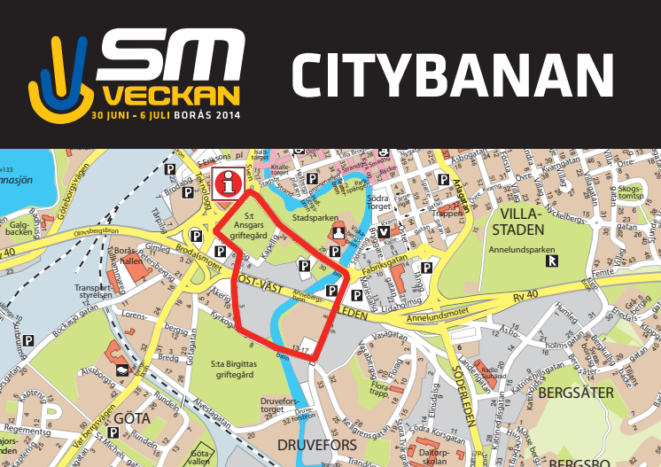 Publikvänlig citybana klar för SM-veckan i Borås