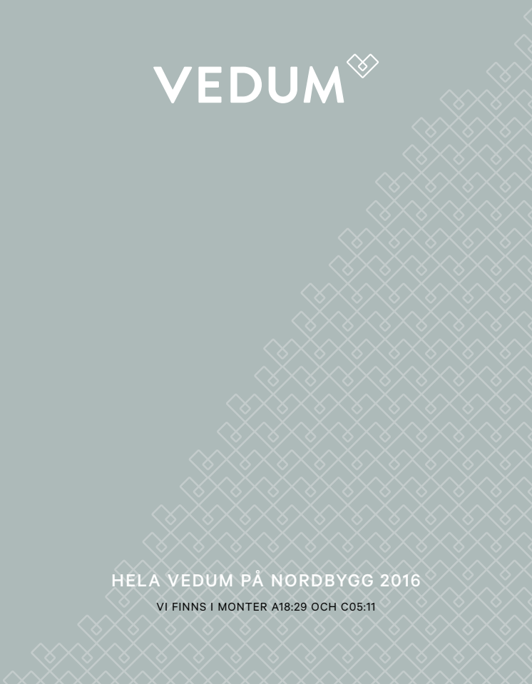 Hela Vedum på Nordbygg 2016!
