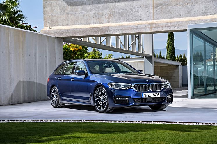 BMW 5-serie Touring - Forfra
