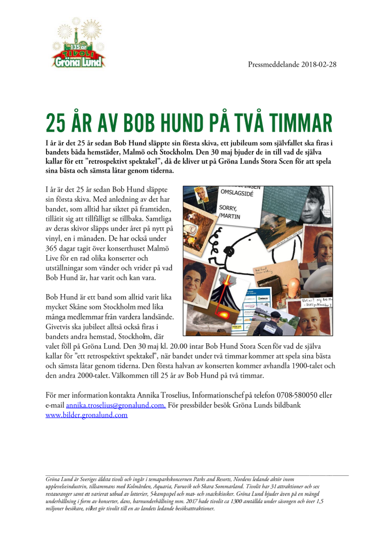 25 år av Bob Hund på två timmar