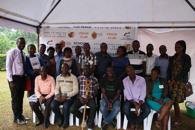 20 NVPF Master Trainers together with Country Director Eddy Balina