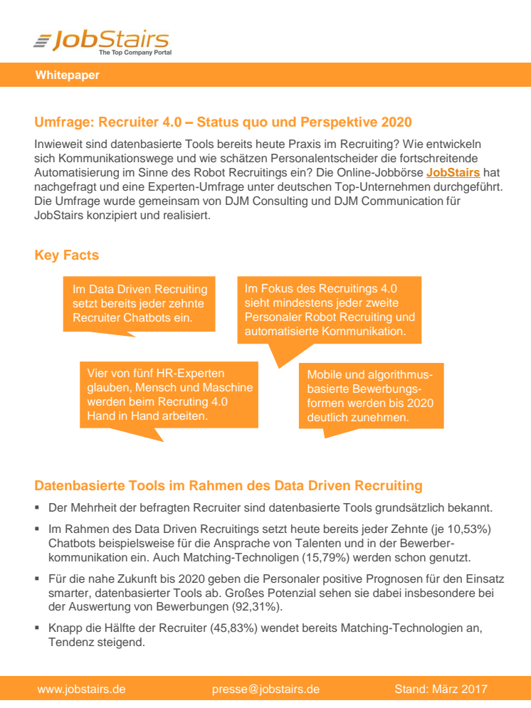 Whitepaper "Recruiter 4.0"