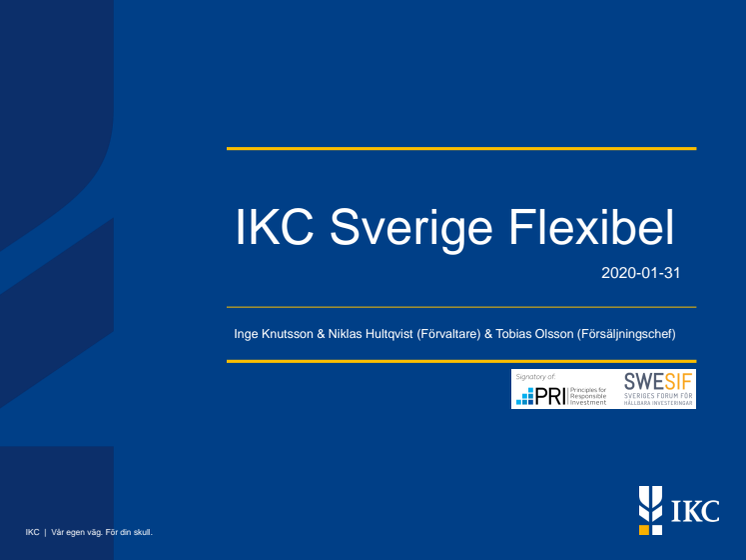 IKC Sverige Flexibel presentation 20200131