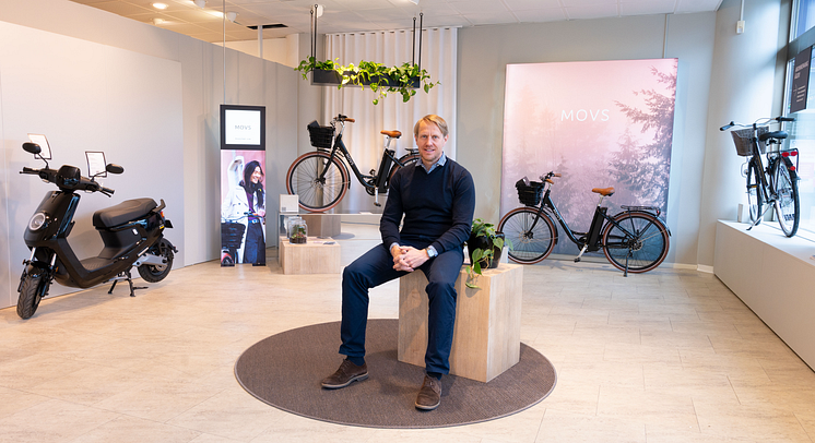 Mikael Klingberg i MOVS showroom