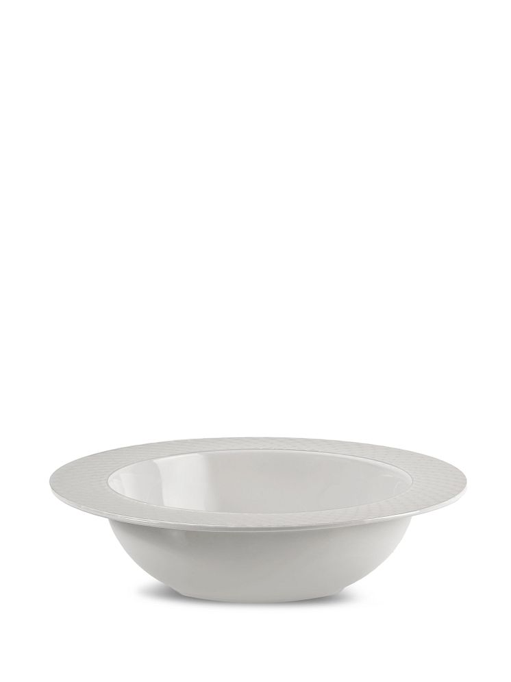 Coffee & More deep plate white
