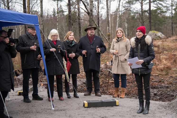 Första spadtaget för Lyra, Örebro kommuns nya vattenreservoar! 