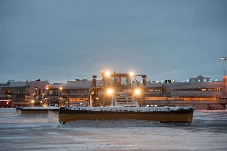 Snöröjning Stockholm Arlanda Airport