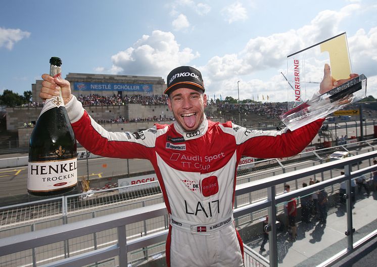 Nicolaj Møller Madsen - after his victory in the fourth race and now leading the total race