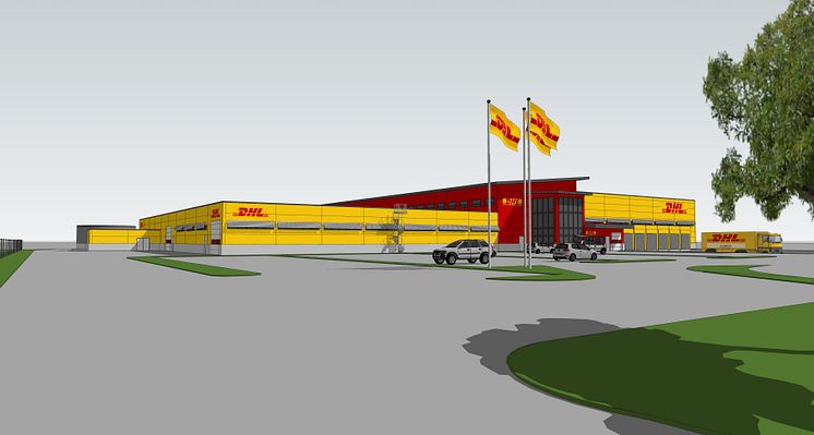 DHL Express Landvetter 3D markvy