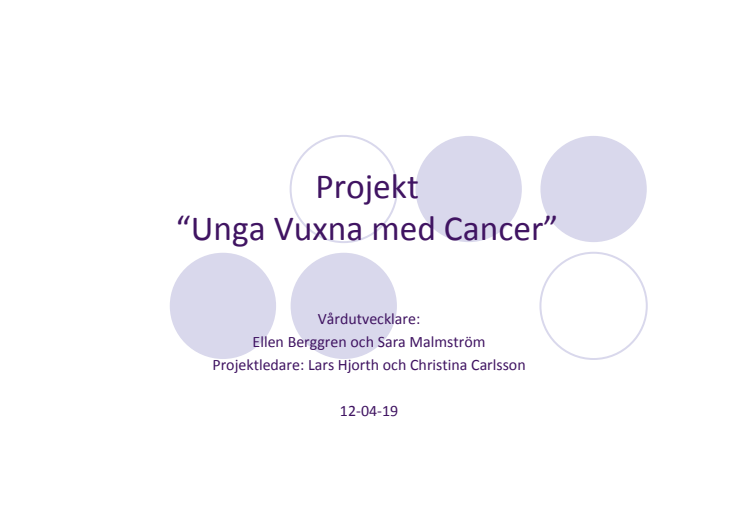 Vården för unga vuxna cancerpatienter måste ändra struktur och utformas för att bättre möta patienternas behov – både patienter och vårdpersonal uttrycker detta. Vad väntar vi på? 