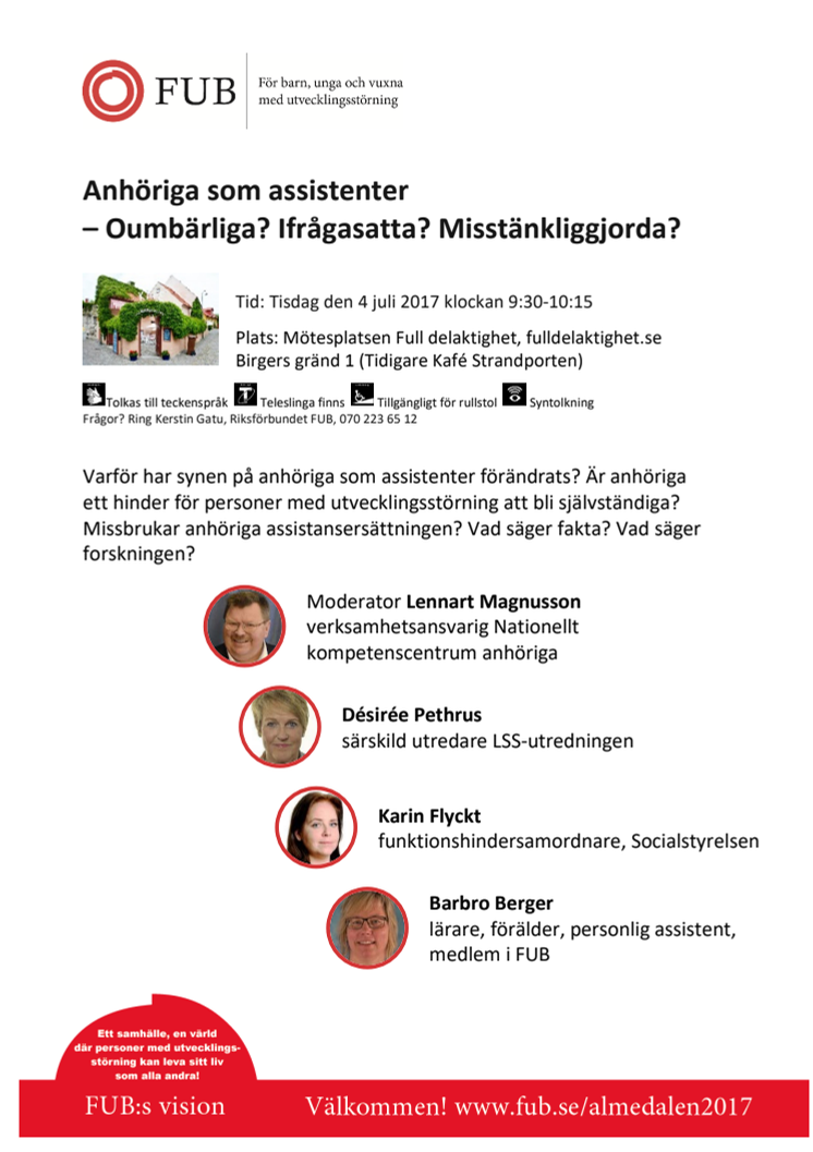 Anhöriga som assistenter – Oumbärliga? Ifrågasatta? Misstänkliggjorda?