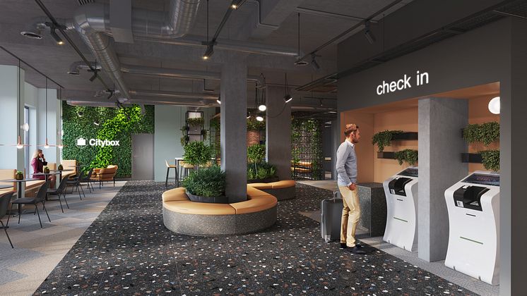 Citybox Antwerp Lobby