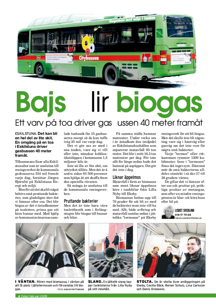 Bajs blir Biogas 