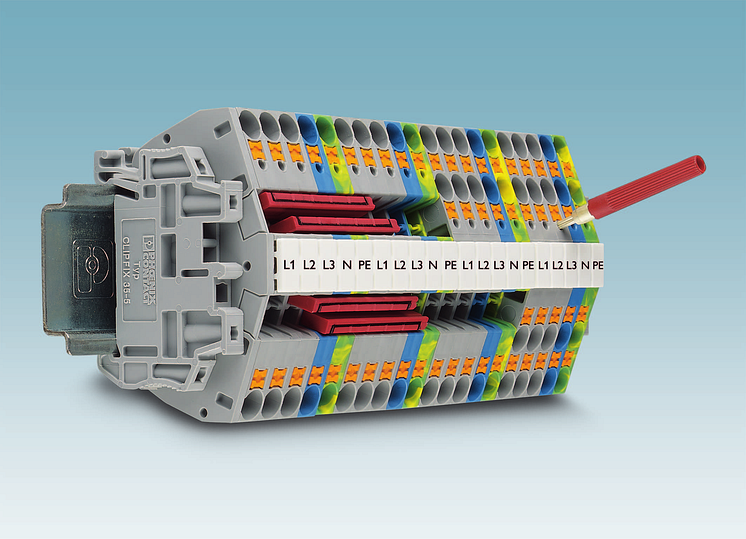 Høyoppløselig bilde av den nye klemmeserien PTS 4 fra Phoenix Contact