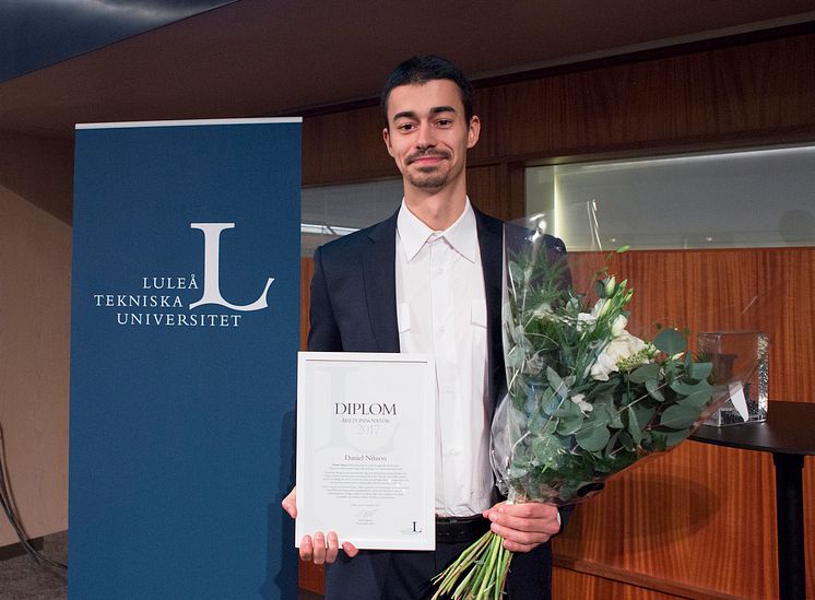 Daniel Nilsson, civilingenjör rymdteknik vid Luleå tekniska universitet.