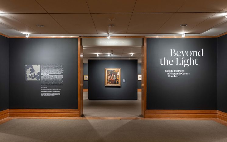 Installation view of Beyond the Light- Identity and Place in Nineteenth- Century Danish Art, on view January 26–April 16, 2023 at The Metropolitan Museum of Art. Photo by Anna-Marie Kellen, courtesy of The Met..